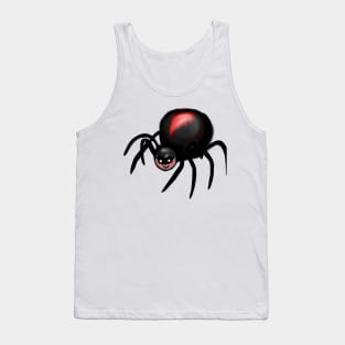 Cute Black Widow Spider Drawing Tank Top